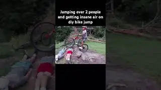 DIY bike jump #bikejump #shorts #englishorspanish