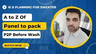 Panel to pack (P2P) before wash in sweater manufacturing #sweater #linking