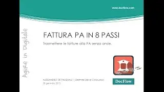 WEBINAR | FATTURA PA in 8 PASSI