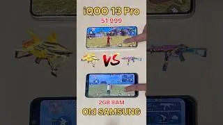 iQOO 13 Pro vs Old SAMSUNG 😈 vs 51,999 vs 2GB RAM - FREEFIRE GAMING TEST #freefire #shorts #viral