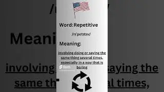 How to Pronounce Repetitive in British Accent #learnenglish #learning