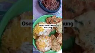 Pecinta Diet : Oseng Pakis Gunung dengan Sambal Terasi Goreng Bersama Nasi Hangat 😍