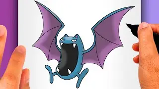 HOW TO DRAW GOLBAT - How to Draw Pok&eacute;mon N&ordm; 0042 (EASY POK&Eacute;MON DRAWING) - Golbat Drawing