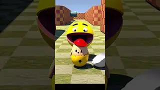 pacman vs Egg  pac-man#shortvideo #shortsfeed#shorts