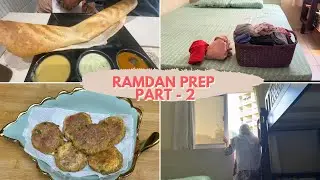 Ramadan Prep 🌙| Breakfast | Cleaning & Organizing 🧺 | Chicken Shami Kabab for Ramadan 🌙