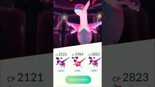 using DMax Latios & Latias team in Pokemon GO.