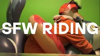 Serenity + Zando + Pink Donut Ring = SFW Riding Video! #furry #inflatables #safeforwork