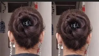Only 2 minutes for a perfect bun!  सिर्फ 2 मिनट में बनाएं परफेक्ट जूड़ा! 