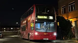 Full Route Visual. Route 36: New Cross Gate - Queen&rsquo;s Park | Enviro400 E203 SN61 BKK