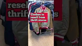 Thrift store clothing resell tips