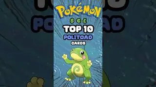 Top 10 Most Expensive POLITOAD Cards (RAW PRICES - Summer 2024) #shorts  #politoad  #pokemon  #tcg
