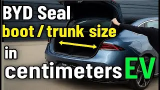 Seal, BYD boot / trunk size in centimeters #CarGuruDIY