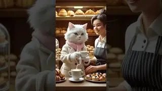 Chef Whisker&rsquo;s Cozy Caf&eacute; Visit 🍵 | A Peaceful Afternoon Walk Home 🐾#catchef #catcooking #catai