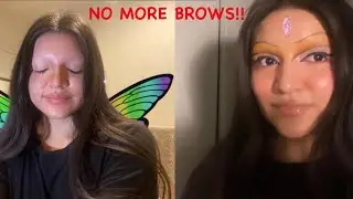 Shaving my WHOLE face yes even my brows