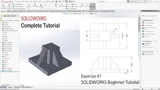 SolidWorks Tutorial | Exercise 01 | SolidWorks Exercise for Beginner | Solidworks Beginner Tutorial