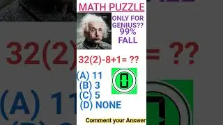 🔥Math Puzzle/Brain Mapping/Brain Test/Only for Genius#viral#shorts#trending#viral#youtube#iqtest#ias