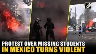 Protesters demand justice for the 43 missing Mexican students, locals-forces clash with each other