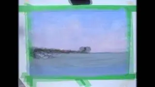 Mike Barr - plein air in acrylic at Goolwa, South Australia
