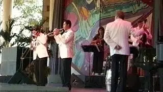 Mickey Finn, Bill Allred and Davonda Simmons * Epcot America Gardens Theatre WDW 25 * October 1996