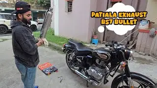 Installed Patiala Exhuast In Bullet 350 zbs7 standard || OMG 😍