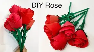 DIY Realistic Paper Rose Making Ideas🌹🥀 | Paper Rose | Paper Flowers @craftfraft