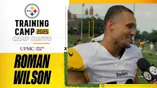 Camp Convo with Roman Wilson | Pittsburgh Steelers