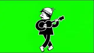 green screen guitar player cartooon  green screen prophets  red brick road comics