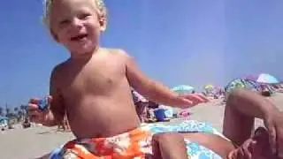 Ian and Momma at the beach