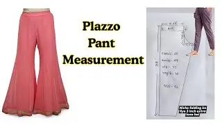 ➡️ How to Stitch Palazzo Pants for Any Hip Size | Easy Cutting Tutorial in Urdu