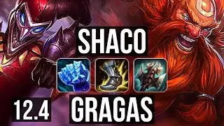 SHACO vs GRAGAS (JNG) | 17/0/9, Legendary, 2.4M mastery | BR Diamond | 12.4