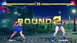 STREET FIGHTER V Sakura vs Lucia