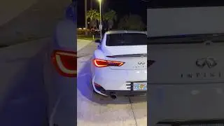 2017 Infiniti Q60 3.0t late night #carmeet #fastcars #nissan #exhaust #infinitiq60 #car #viralvideo