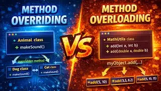 Method Overriding & Overloading | Object Oriented Programming | OOPM RGPV