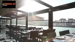 Automated Pergola Wall Enclosure Demonstration