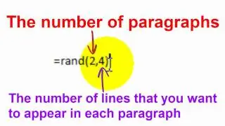 【Word教學】Insert Sample Text in Microsoft Office Word｜Word 2010｜English Version｜2011年製