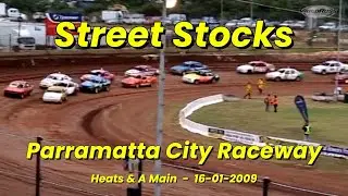 Speedway Street Stocks Parramatta City Raceway Heats & A Main 16 -01- 2009