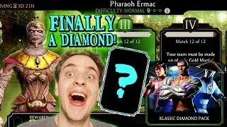 MK Mobile. You Need Ermac for Pharaoh Ermac Challenge??? I Got a Klassic Diamond Card!