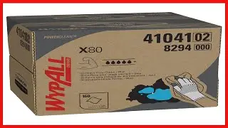 Great product -  WypAll Power Clean X80 Heavy Duty Cloths (41041), Brag Box, Blue, 1 Box with 160 Sh