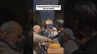 Palestinians celebrate after hearing news of ceasefire 🥹#gaza #war #palestine #short#hamas
