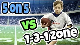 5 on 5 Flag Football Plays Against 1-3-1 Zone Defense