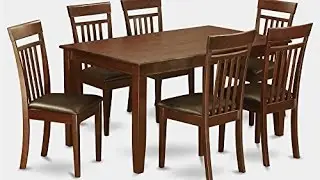 7-Pc Dining Set with 6 Dining Chairs