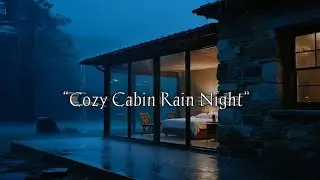 Soft Rain & Warm Light | Long Cozy Cabin Ambience for Sleep🌧️💤