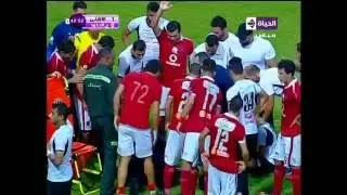 إصابة قوية لـ سعد سمير بعد الإلتحام مع لاعب حرس الحدود  