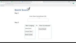 QuickScore- Spreadsheet Adding a Score