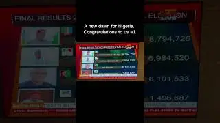 Tinubu&rsquo;s Election Result. A new dawn for Nigeria. Congratulations to us all. #nigeriadecides2023