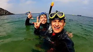 Playa Caleta Colorada | Buceando por primera vez!!!🥽