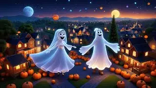 Two Giggly Ghosts Say &ldquo;Boo Boo Boo&rdquo; | Spooky-Fun Counting Song for Kids | Nursery Rhymes  Baby Songs