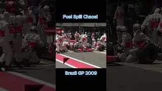 Fuel Spill Chaos! Kovalainen & Raikkonen Clash | Brazil GP 2009 #Shorts