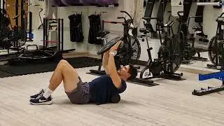 Thoracic Extension Foam Roller (Level 3) w/ Weight Plate