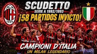 El RECORD de IMBATIBILIDAD del LEGENDARIO MILAN ❤️🖤 ¡58 PARTIDOS INVICTO!